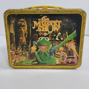 Vintage 1978 The Muppet Show Metal Lunch Box Thermos King-Seeley Kermit Piggy